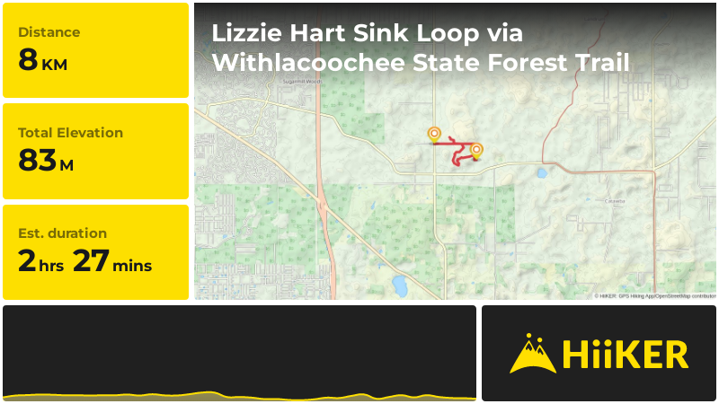 Lizzie Hart Sink Loop via Withlacoochee State Forest Trail | Citrus