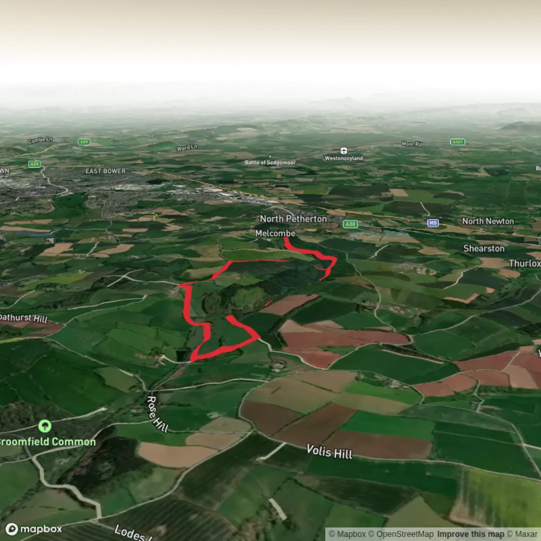 An image depicting the trail King's Cliff Loop and its surrounding area.