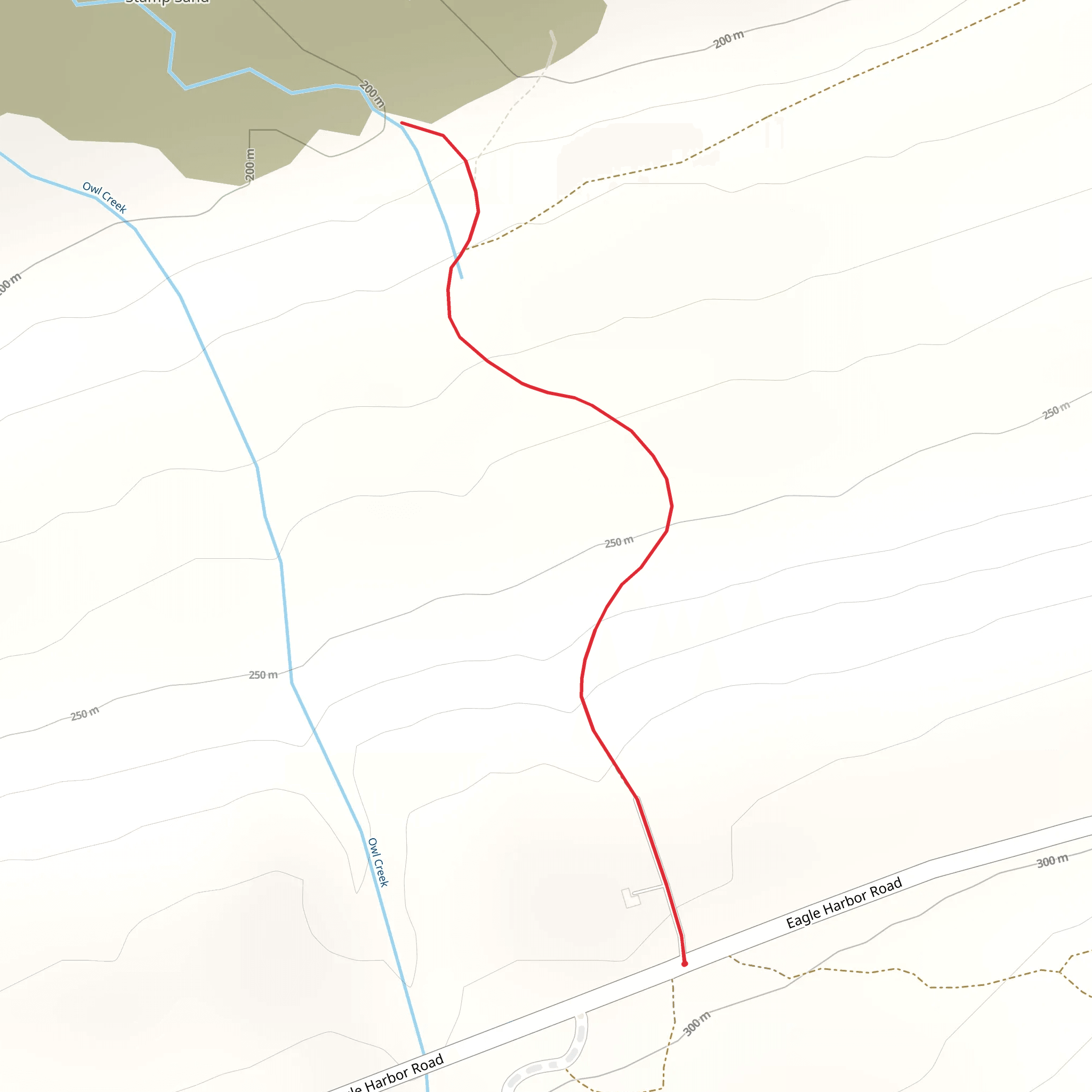 Eagle Harbor Road Walk - North mobile static map