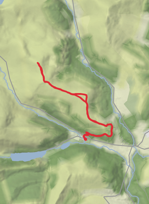 Hike Brockagh 3 mountains mobile static map