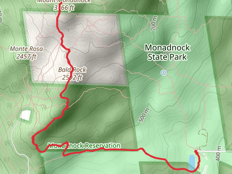 Mt Monadnock and Bald Rock Trail