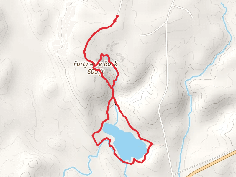 Forty Acre Rock and Flat Creek Loop