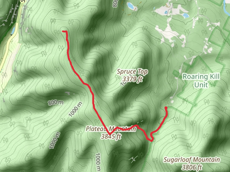 Devil's Path from Mink Hollow Road Out and Back