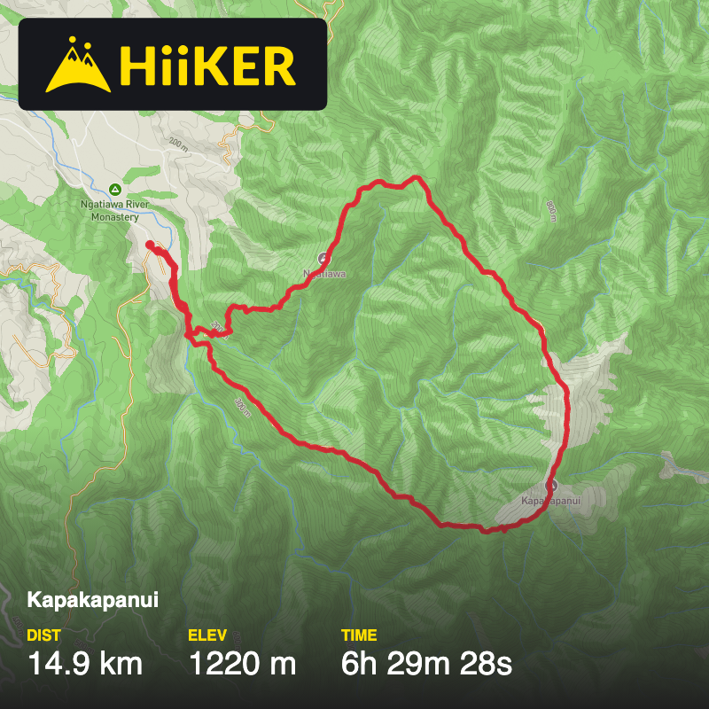 A map preview of the recording Kapakapanui.
