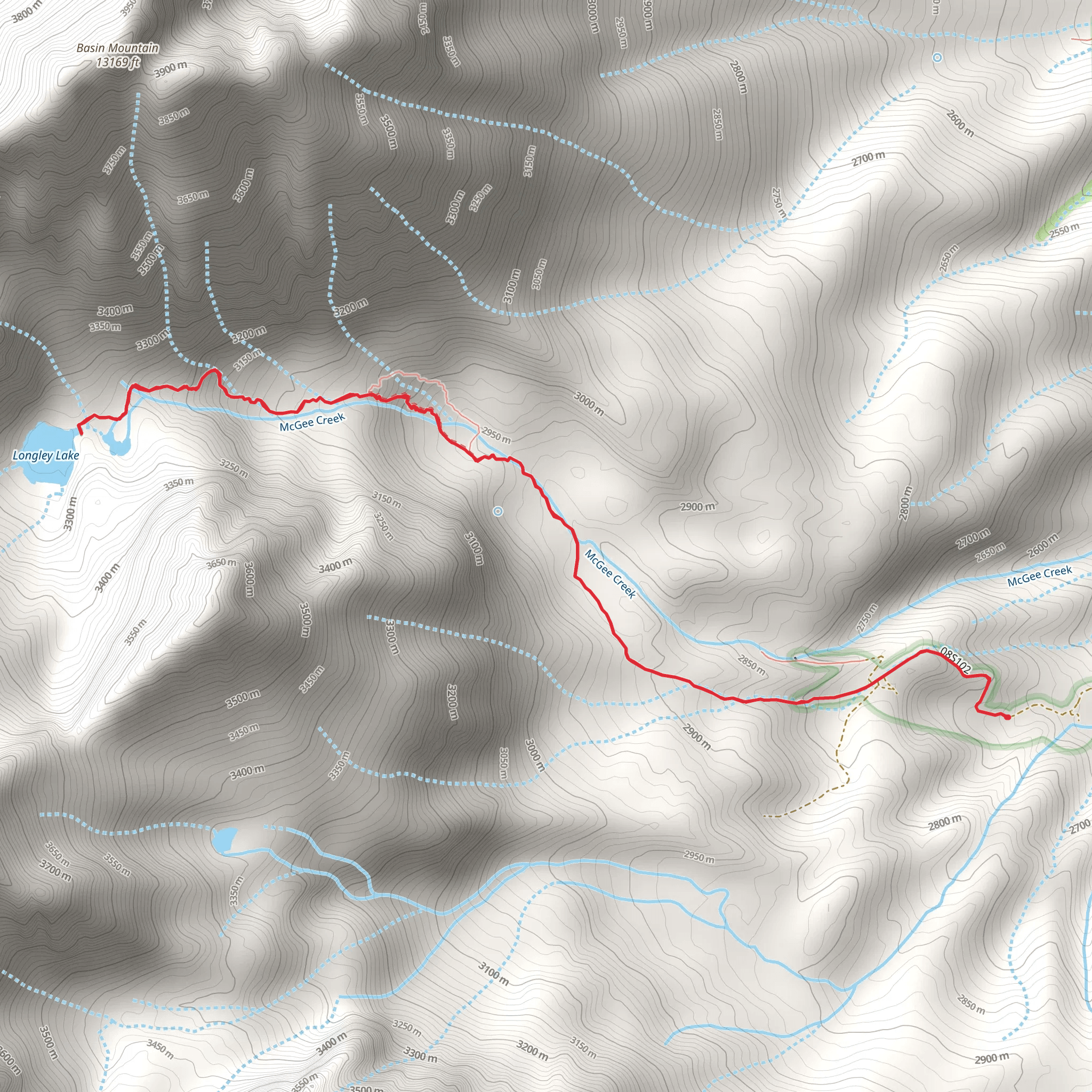 Longley Lake mobile static map