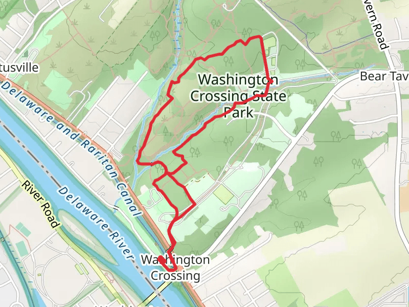 Washington Crossing State Park Loop