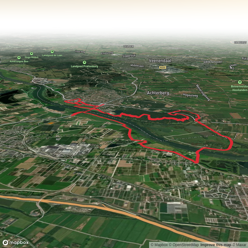 Nederrijn via Trekvogelpad and Betuwepad Loop