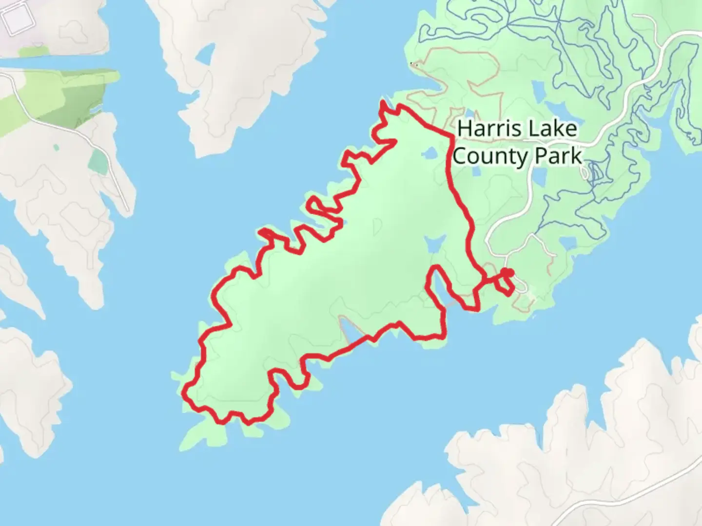 An image depicting the trail Peninsula Loop Trail and its surrounding area.
