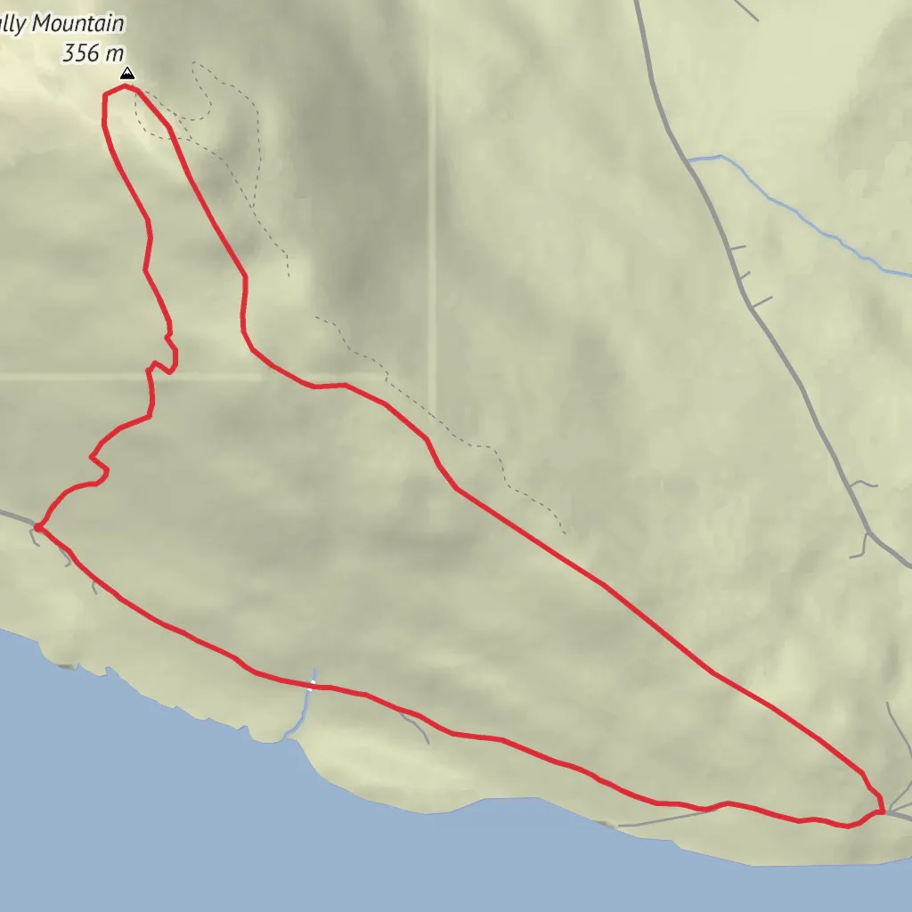 Tully Mountain mobile static map