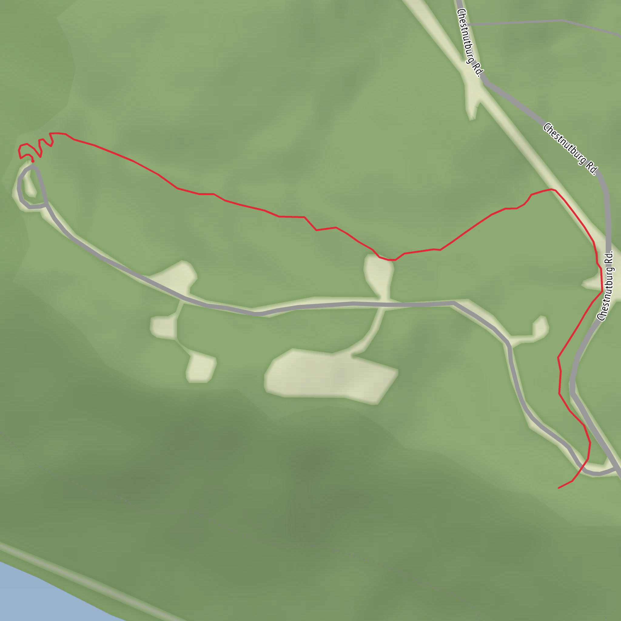 Falls Creek Trail mobile static map