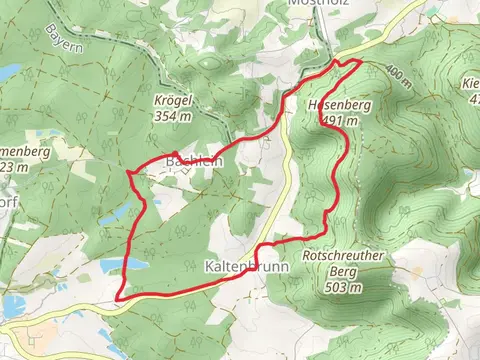 Muehlteich via Mitwitzer Runde and Saar Schlesien Weg