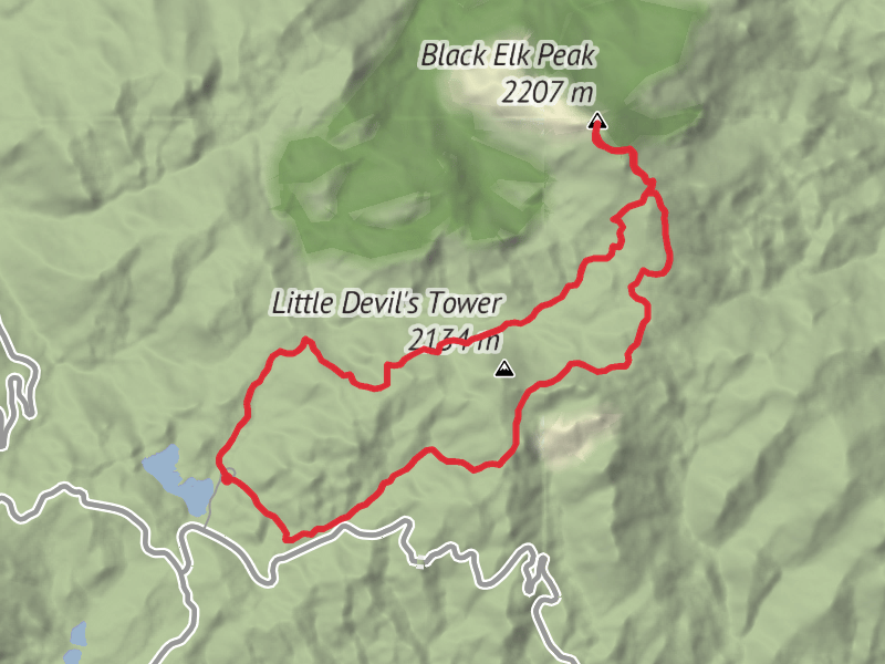Hike on Little Devil's and Black Elk Loop thumbnail