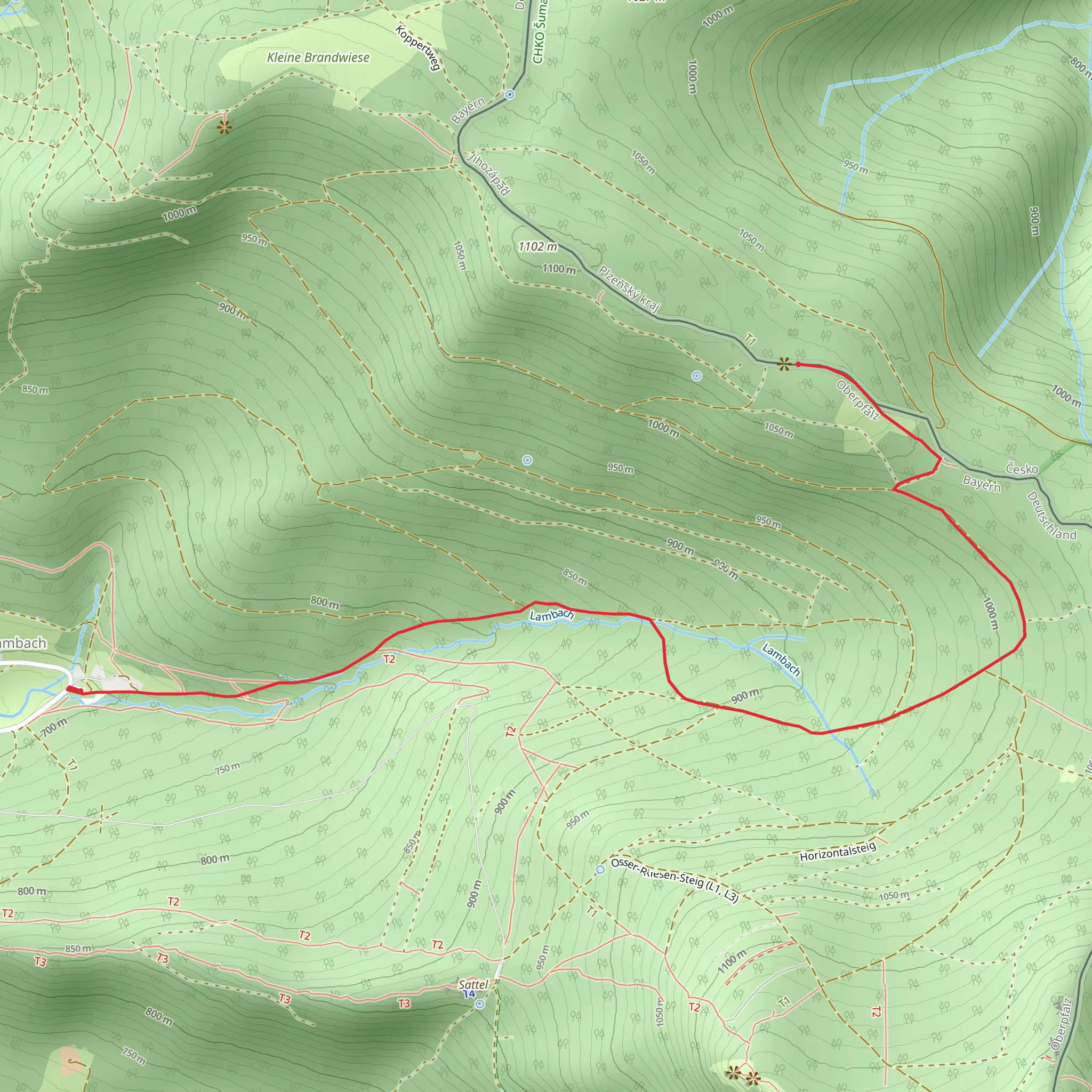 Marche Schloss Walk mobile static map