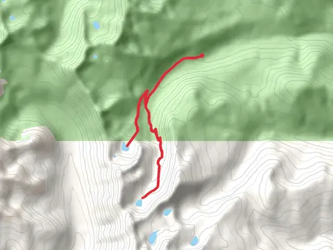 Bottleneck Lake and Snow Lake