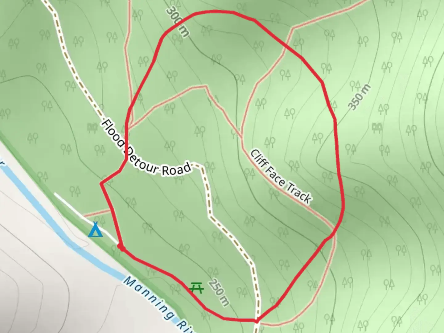 An image depicting the trail Brush Turkey Track and its surrounding area.