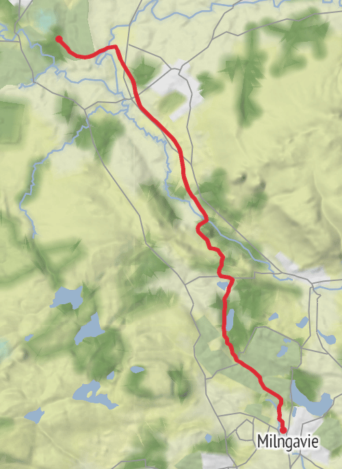 East Dunbartonshire Walking mobile static map