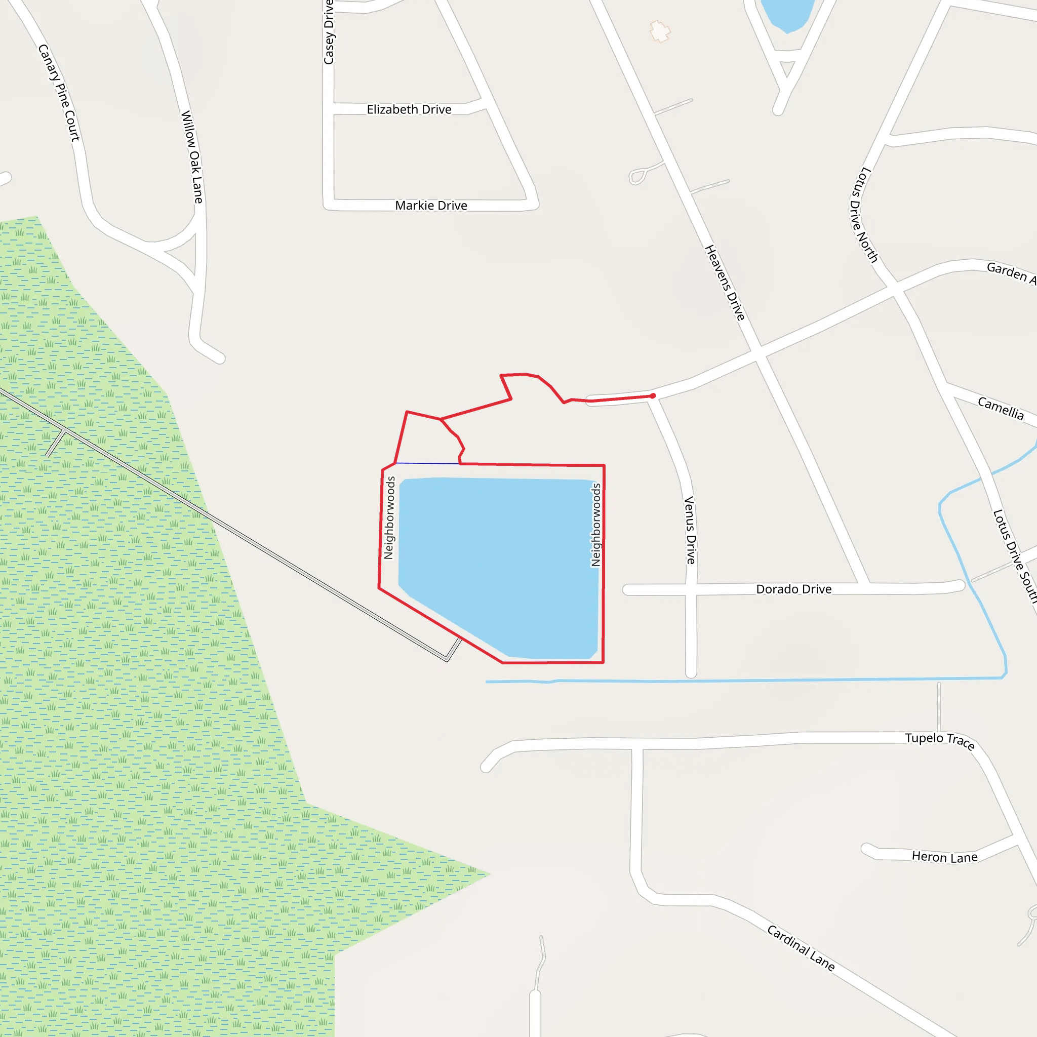 Neighborwoods Loop mobile static map