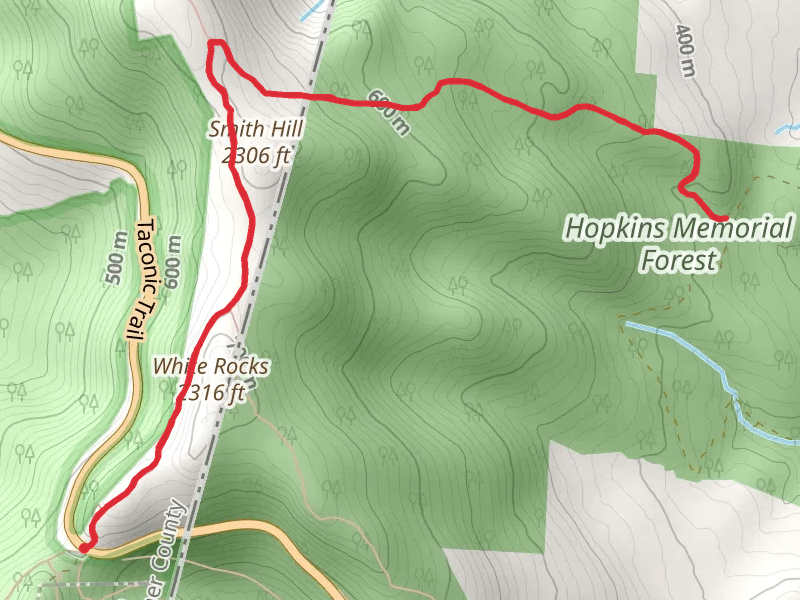 White Rocks and Smith Hill via Taconic Crest Trail