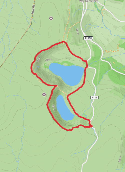 Lough Bray Loop mobile static map