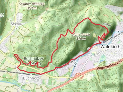 Kastelburg via Kastelburg Tour and Eulenrank - Tannewiese
