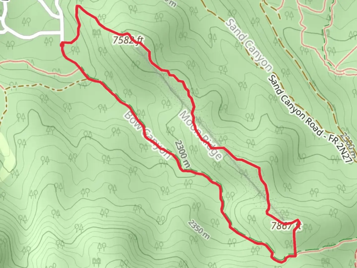 An image depicting the trail Shasta Road Loop - South and its surrounding area.