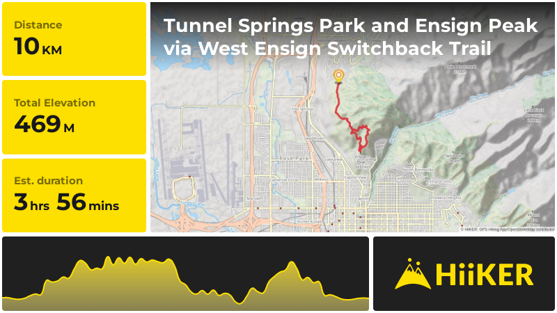 Tunnel Springs Park and Ensign Peak via West Ensign Switchback Trail