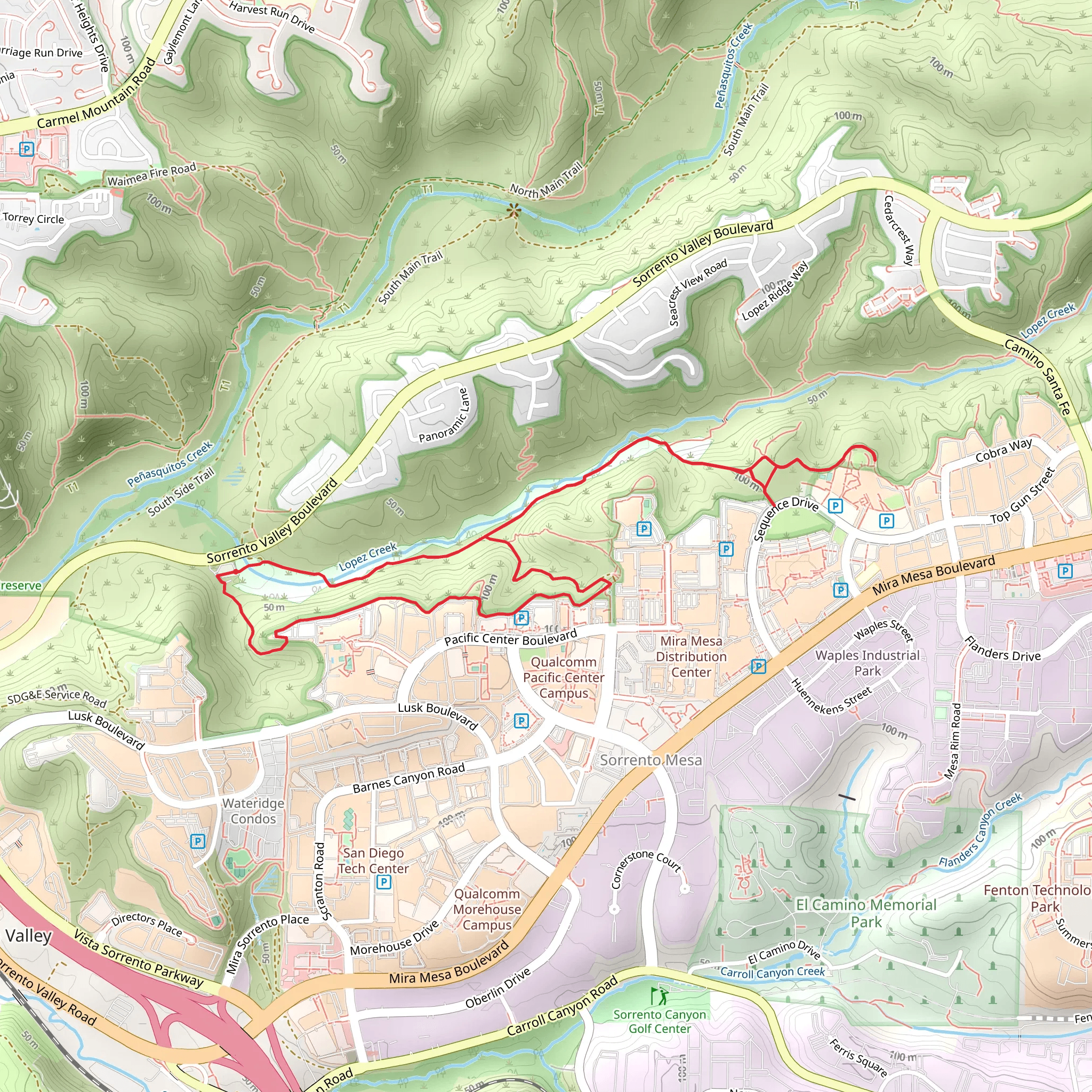 Lopez Canyon Loop Trail mobile static map