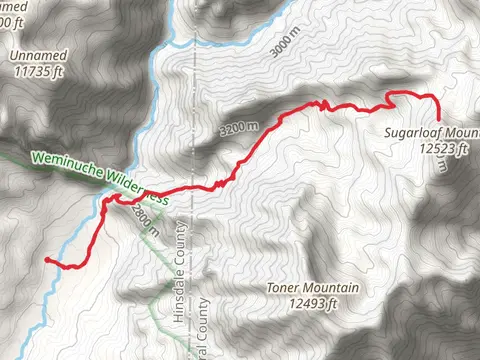 Sugarloaf Mountain Base via Middle Fork Trail