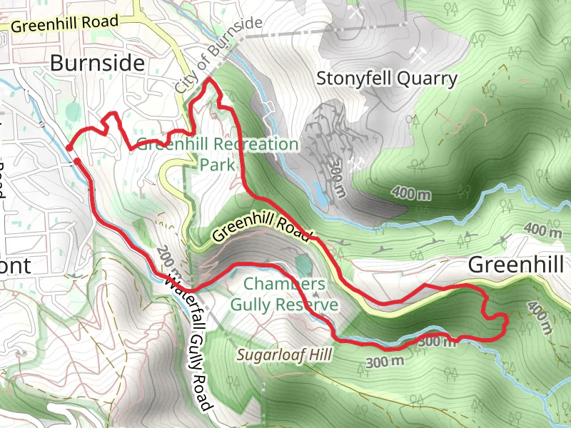 Greenhill Recreation Park and Chambers Gully Walk