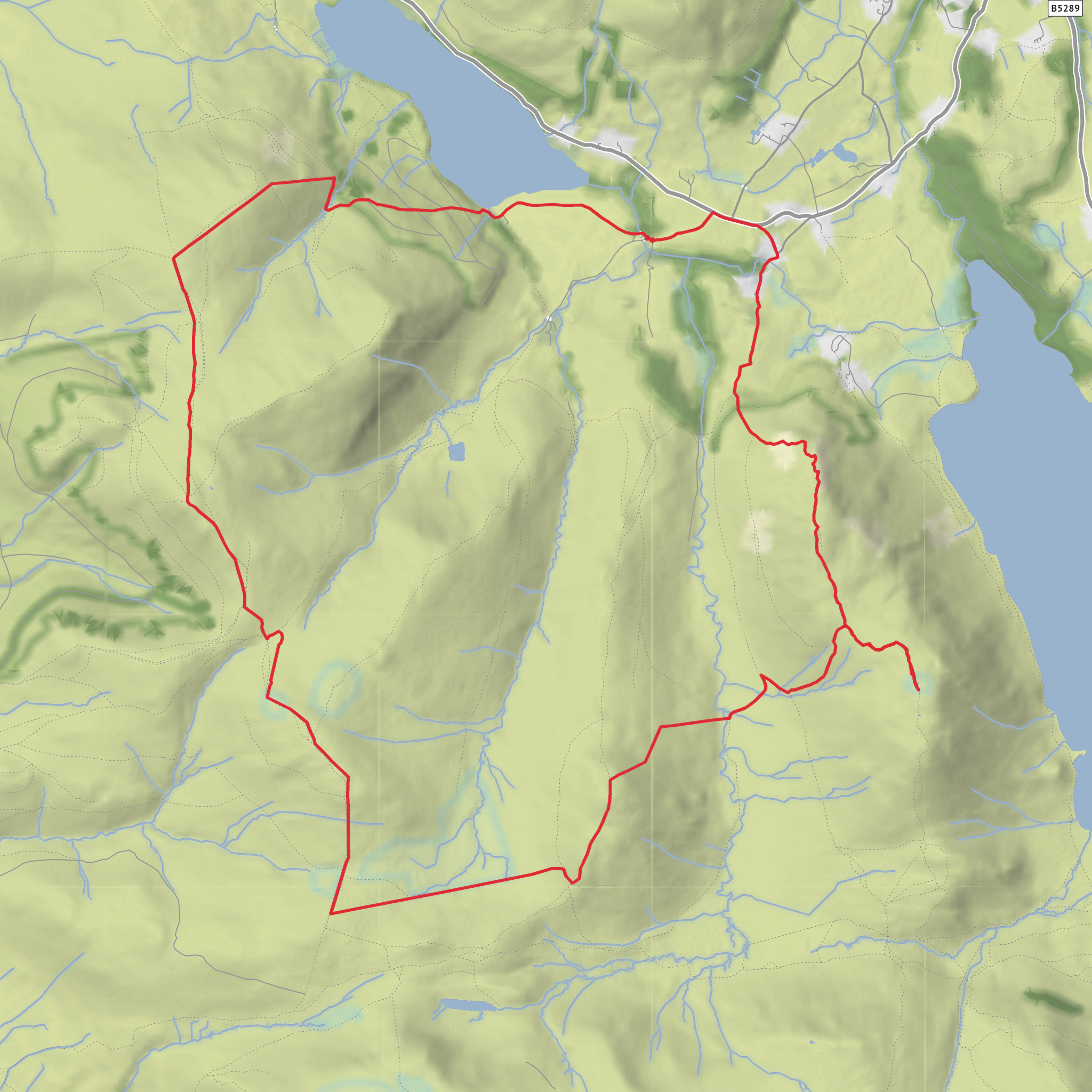 Loweswater Fells mobile static map