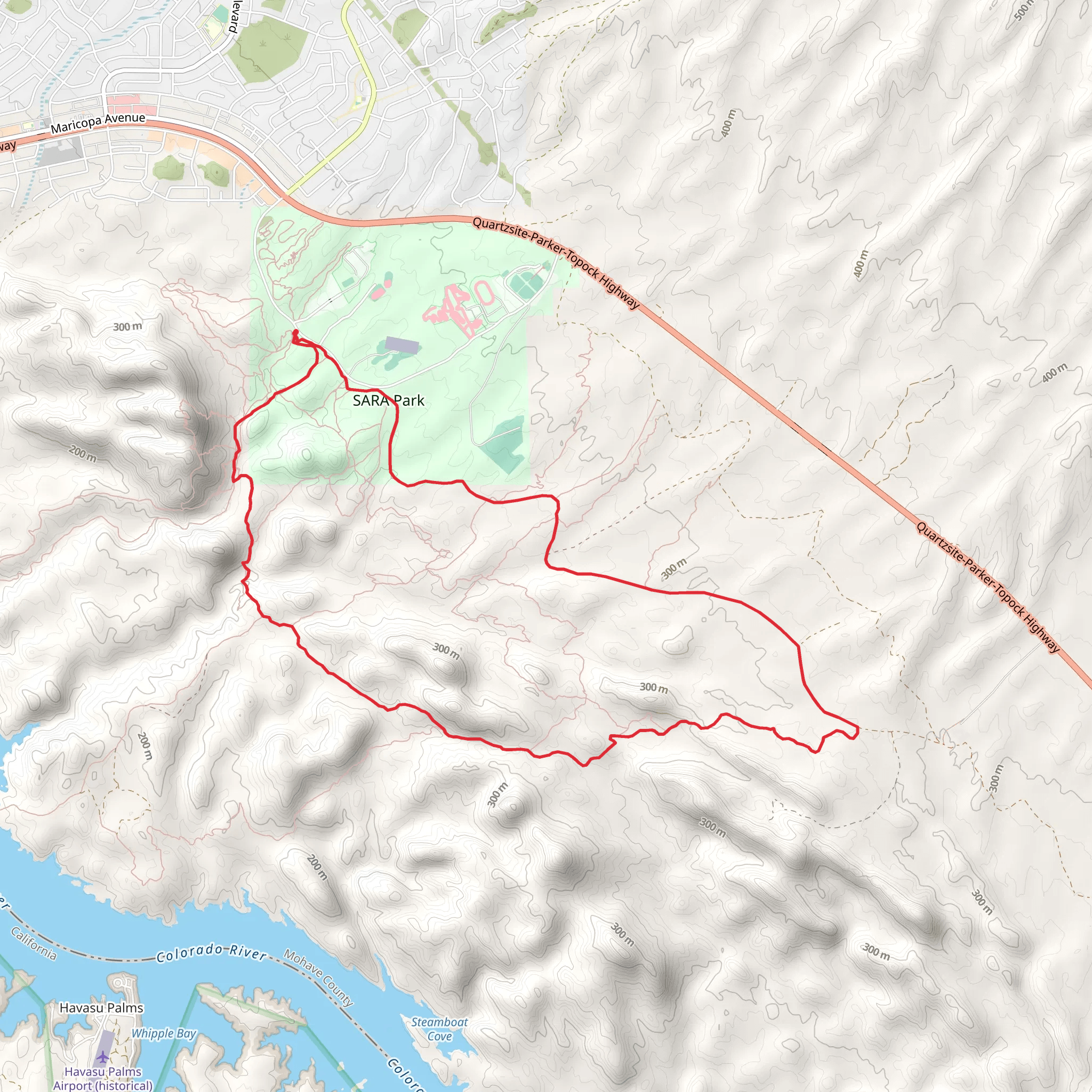 Watershed Loop Walk mobile static map