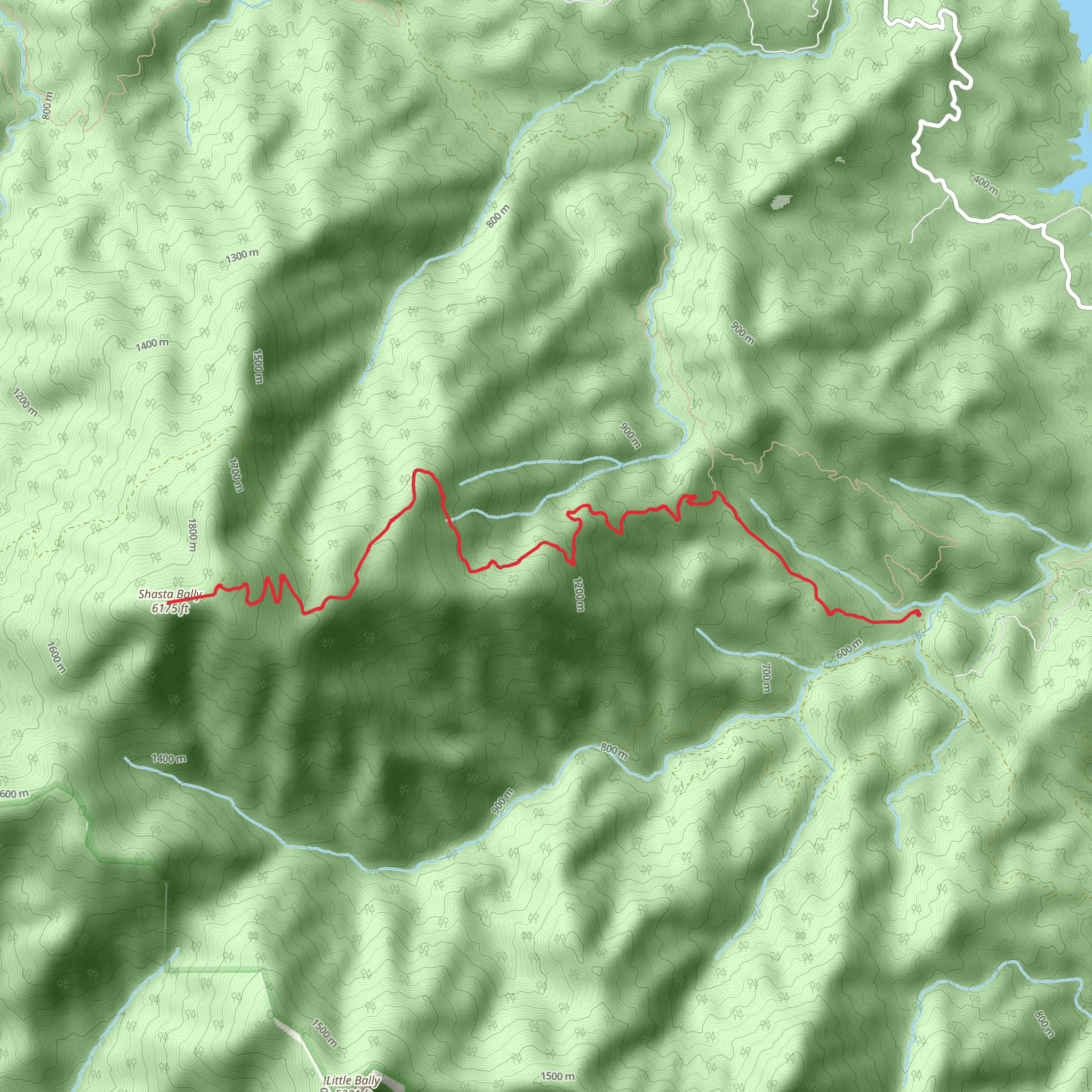 Shasta Bally mobile static map