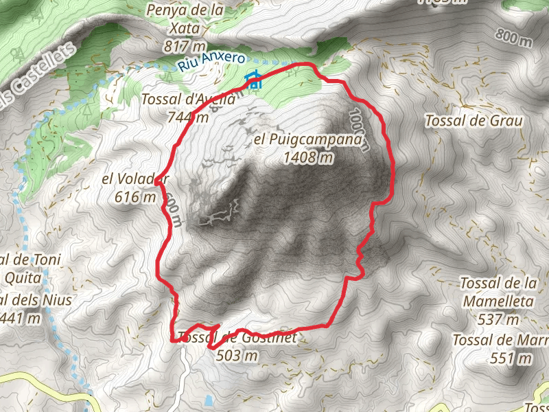 Tour around Puig Campana PR CV 289