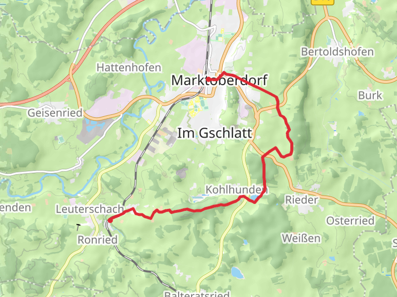 Leuterschach to Marktoberdorf via Zum Kindle