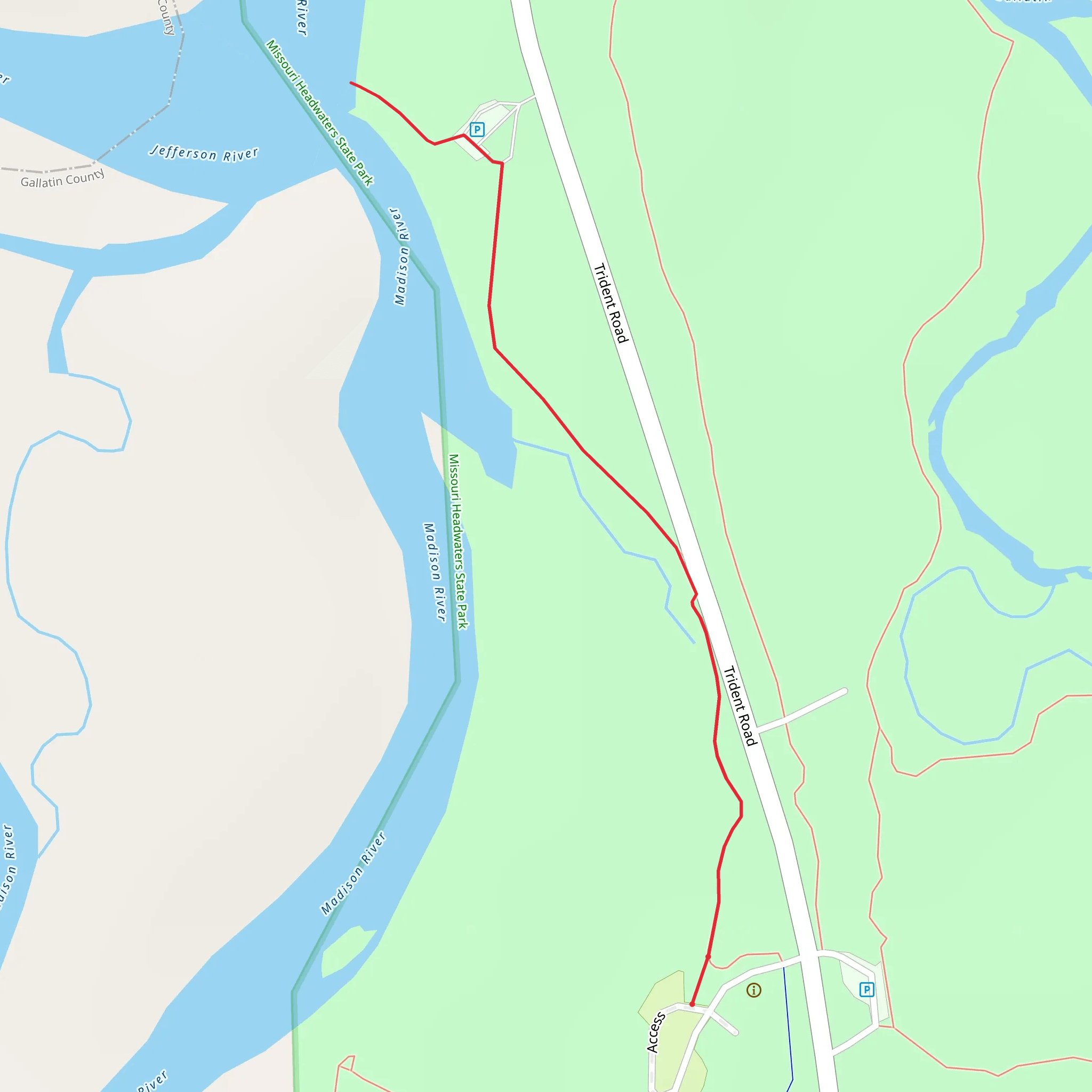 Missouri River Walk mobile static map