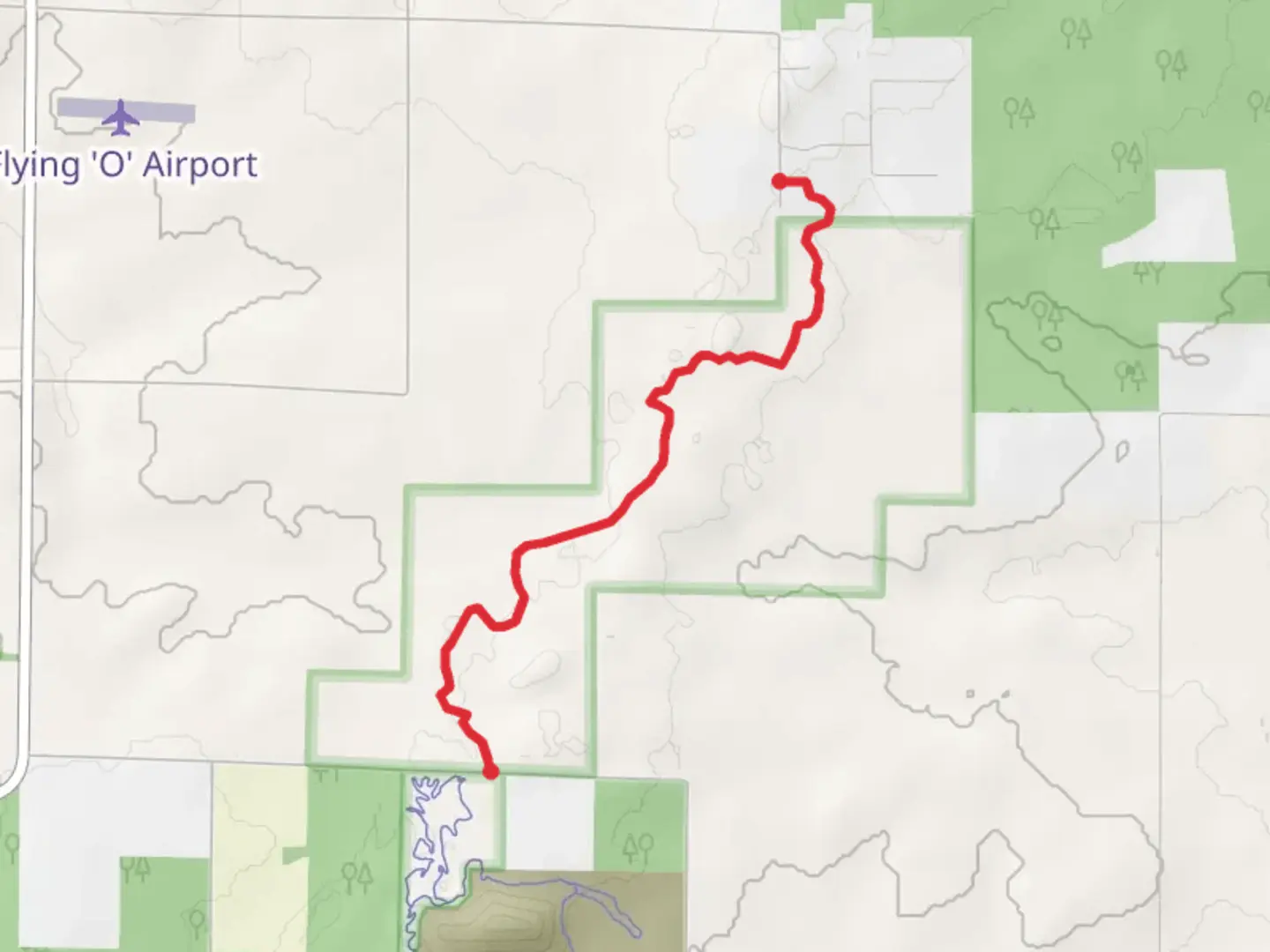 An image depicting the trail Ice Age Trail - Hoot Owl Drive and its surrounding area.