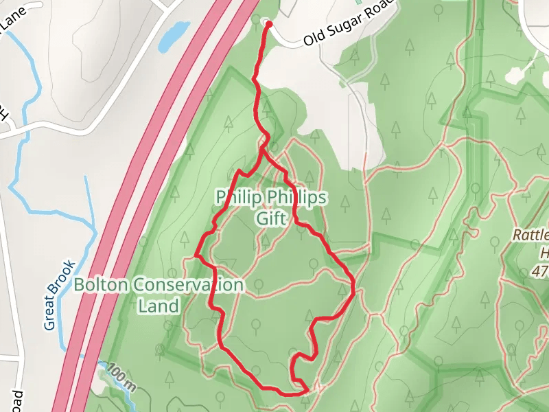 Phillips Loop Trail via Split Rock Trail