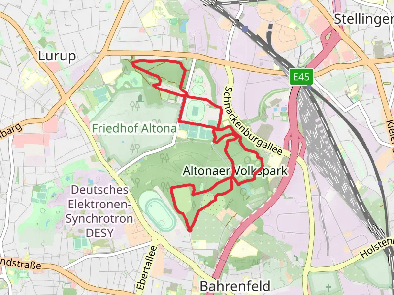 Bornmoor and Altonaer Volkspark Loop