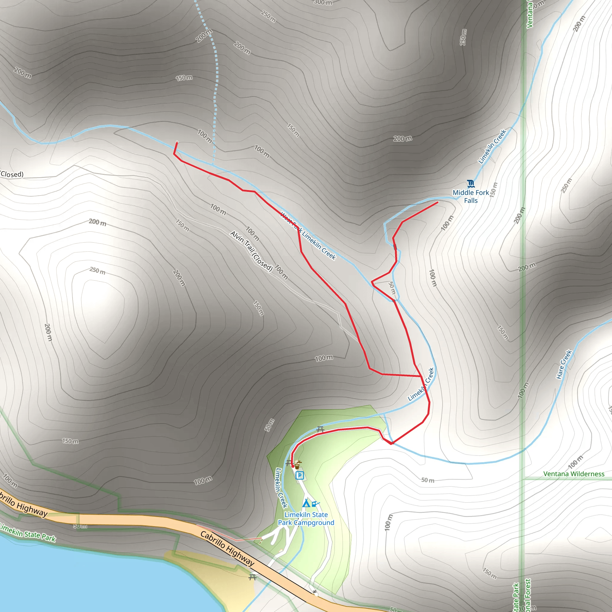Limekiln Creek - Limekiln State Park Campground mobile static map