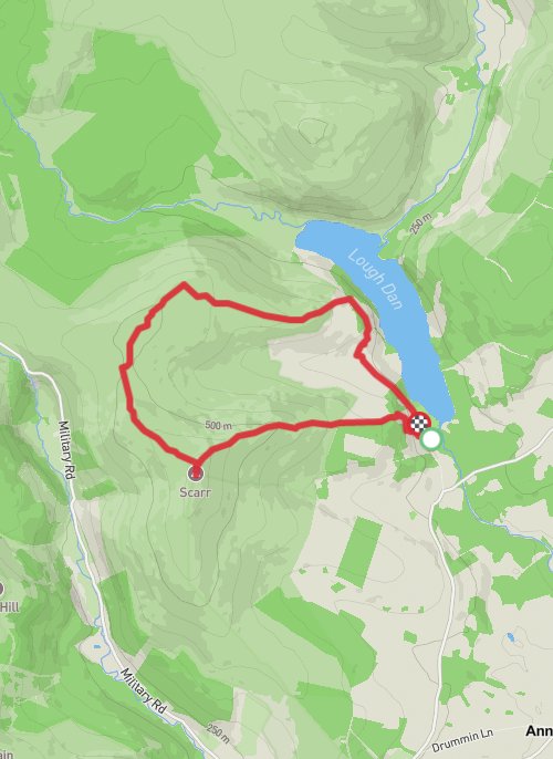 work weekend night hike- completed mobile static map