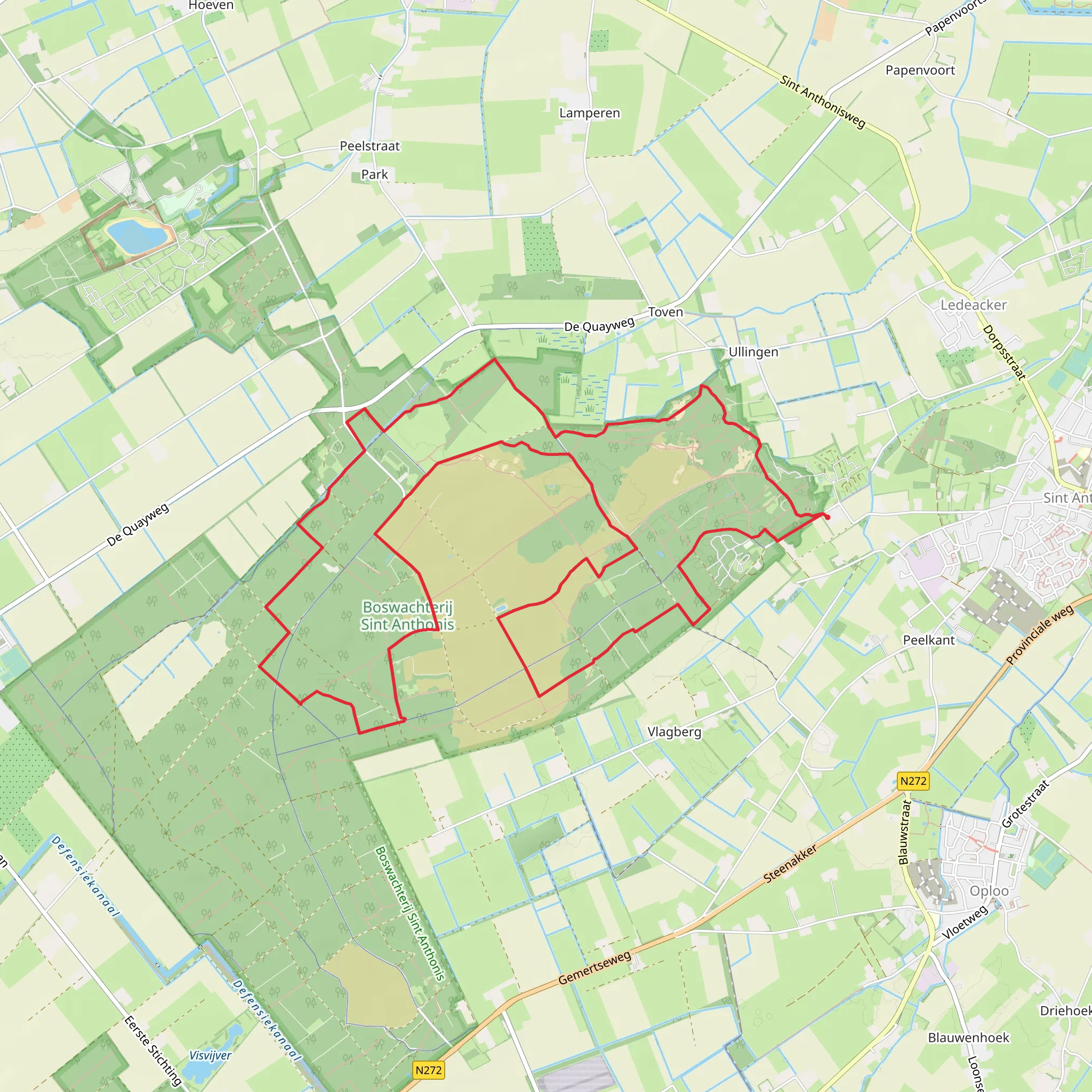 De Beugense Peel, De Vlagberg abd Vakantiepark Loop mobile static map