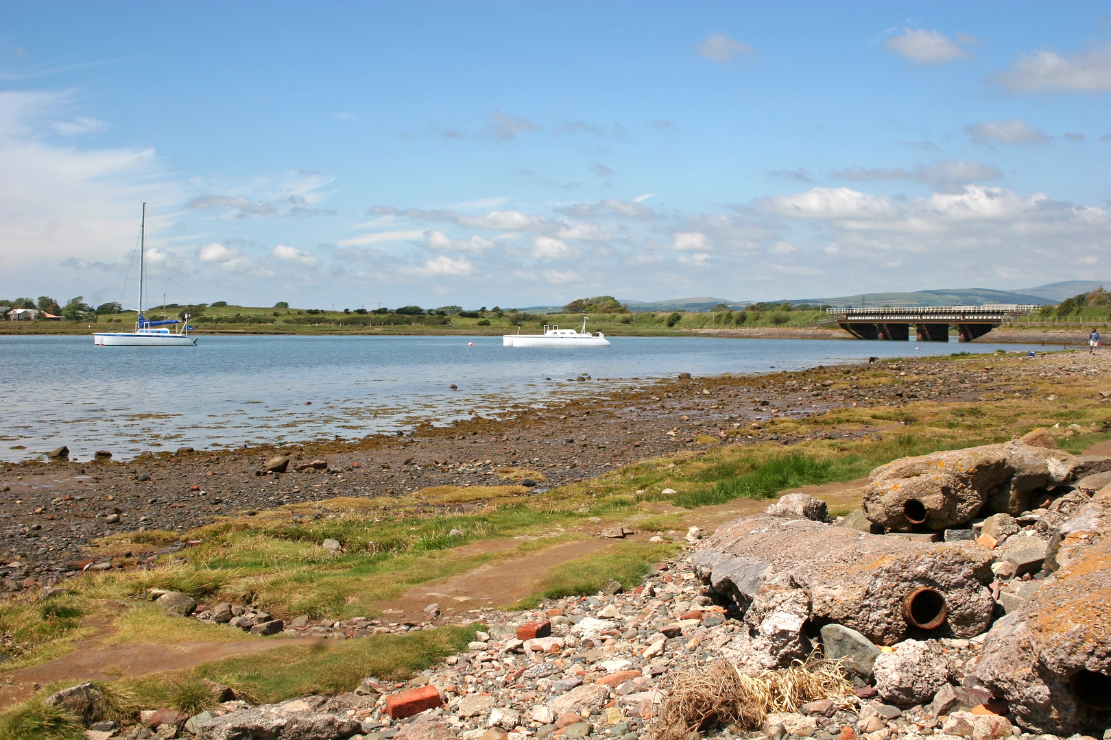 An image depicting the trail Ravenglass to Scarborough in North of England and its surrounding area.