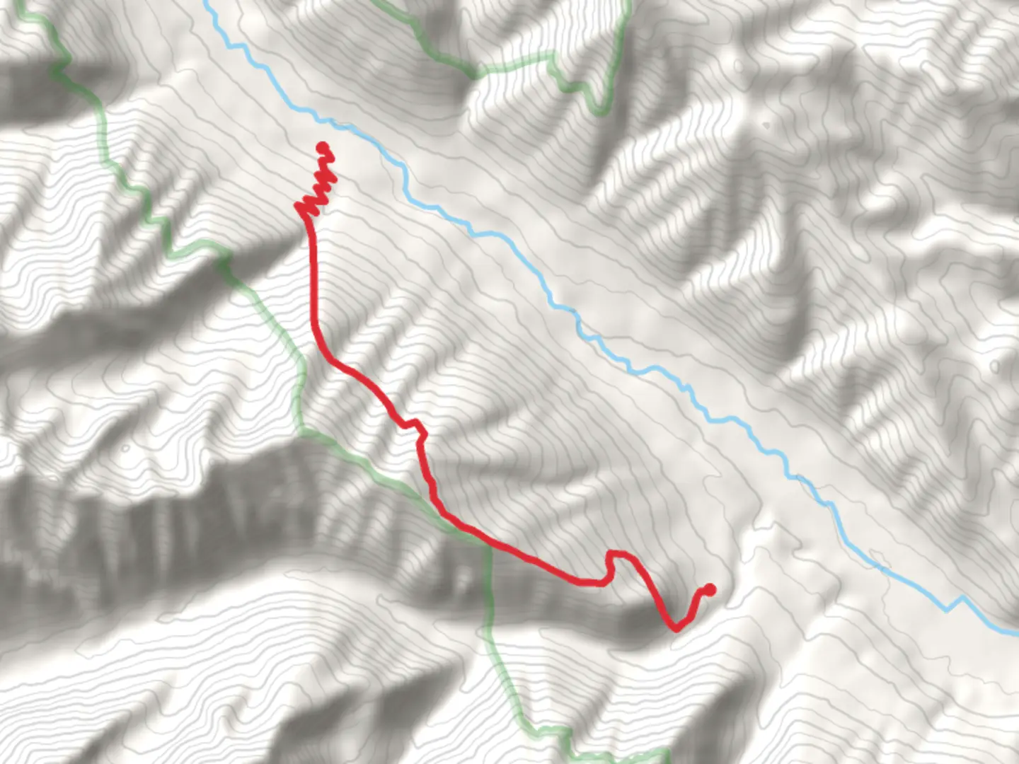 An image depicting the trail War Creek Ridge Trail and its surrounding area.