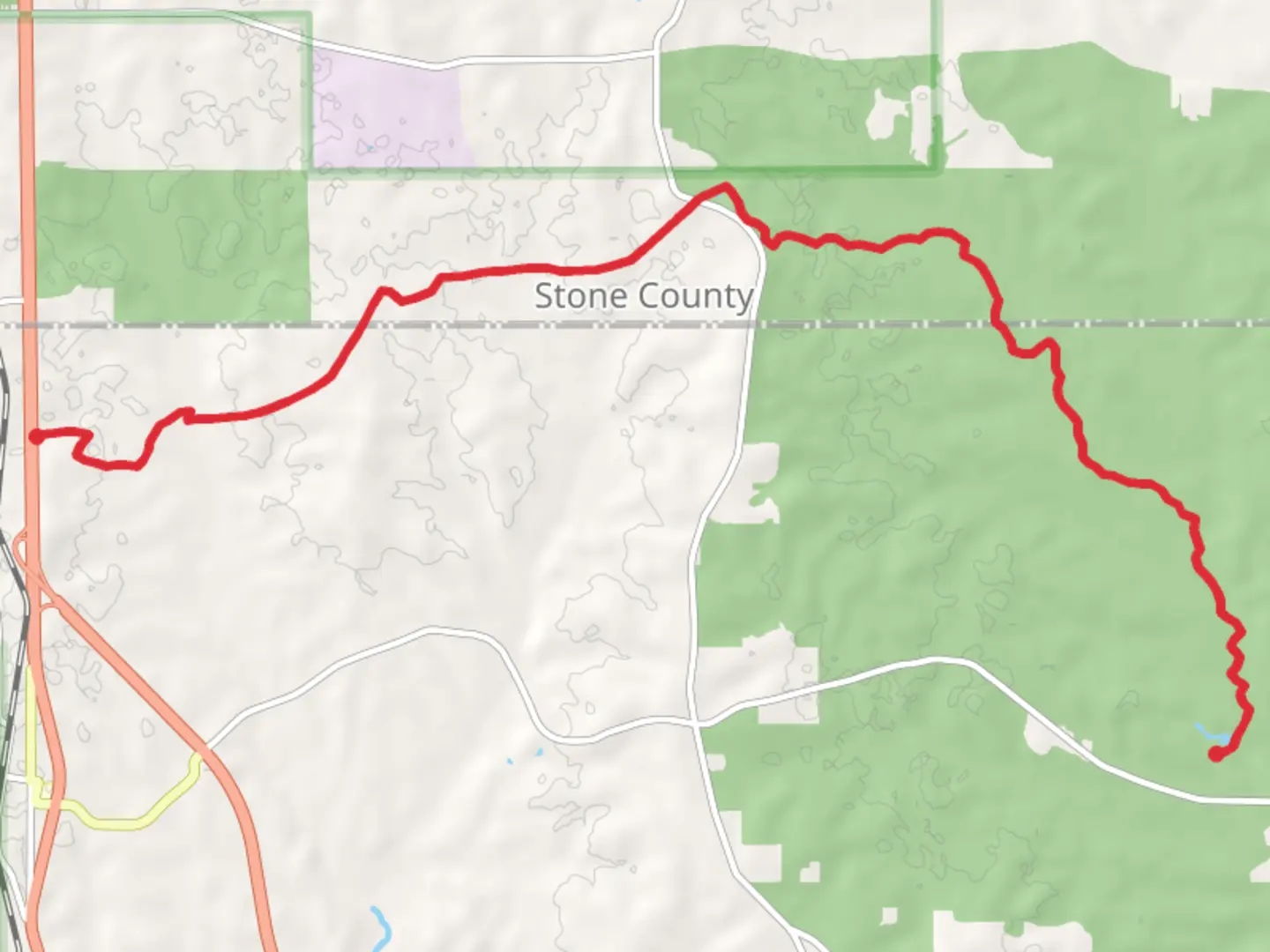 An image depicting the trail Tuxachanie Trail and its surrounding area.