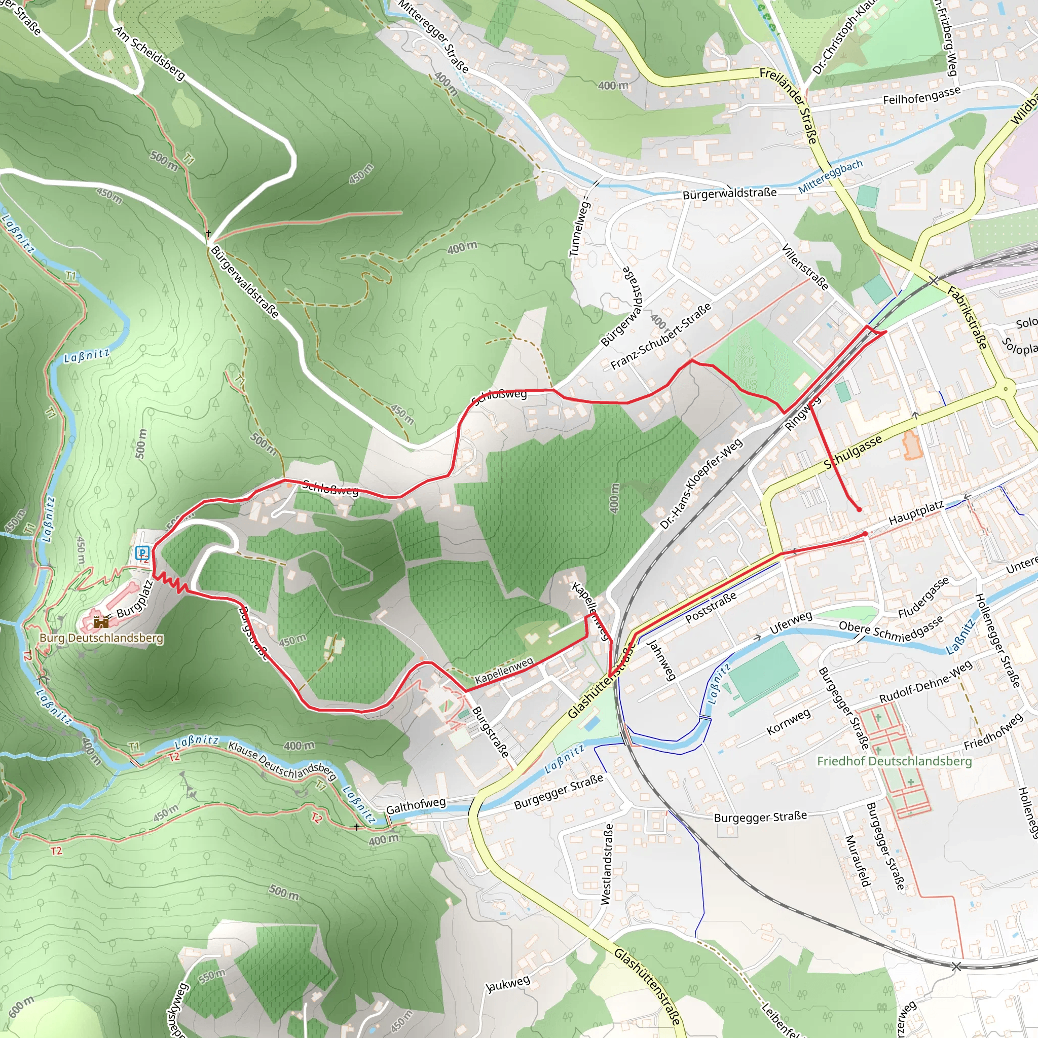 Deutschlandsberg Castle Loop mobile static map