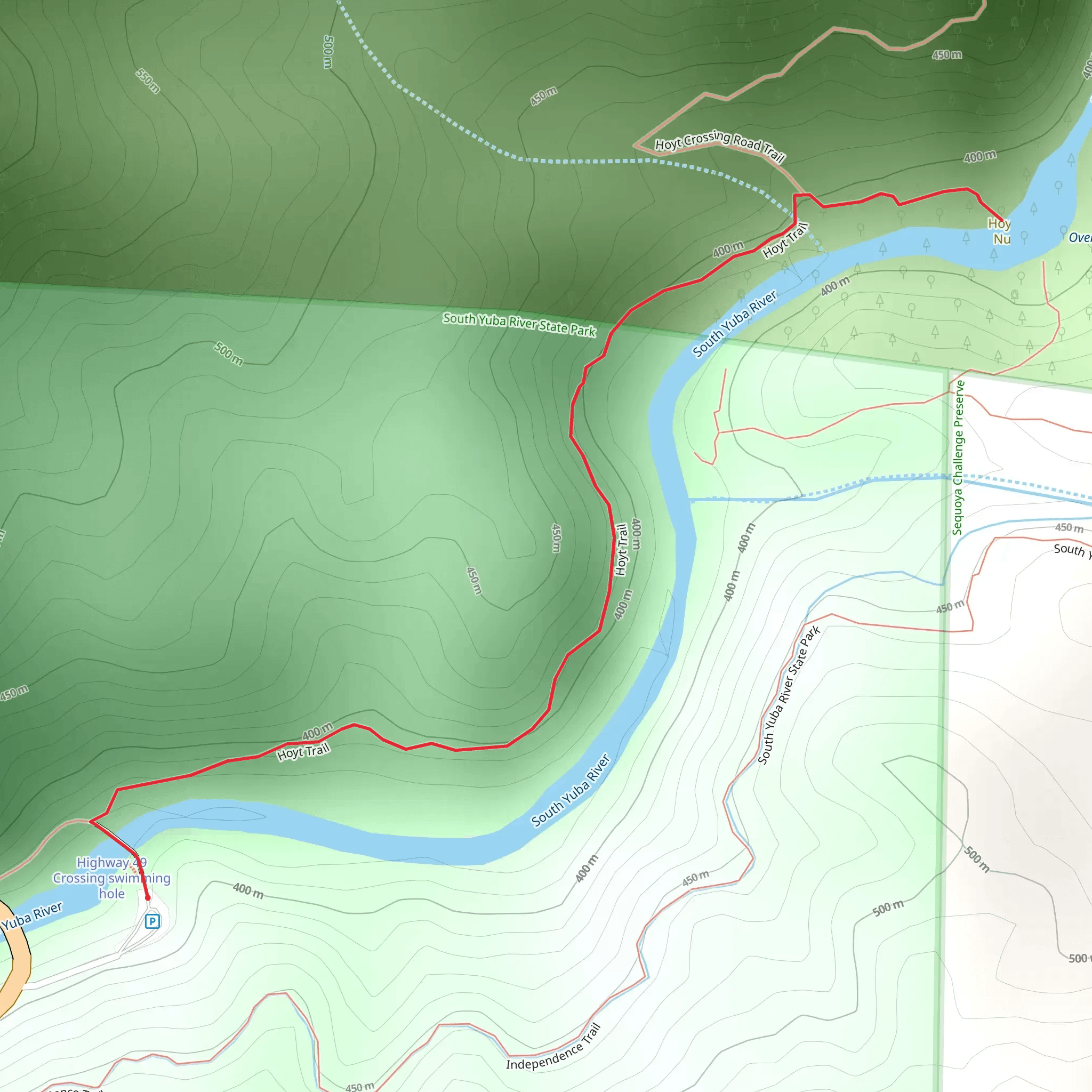 Hoyt Trail mobile static map