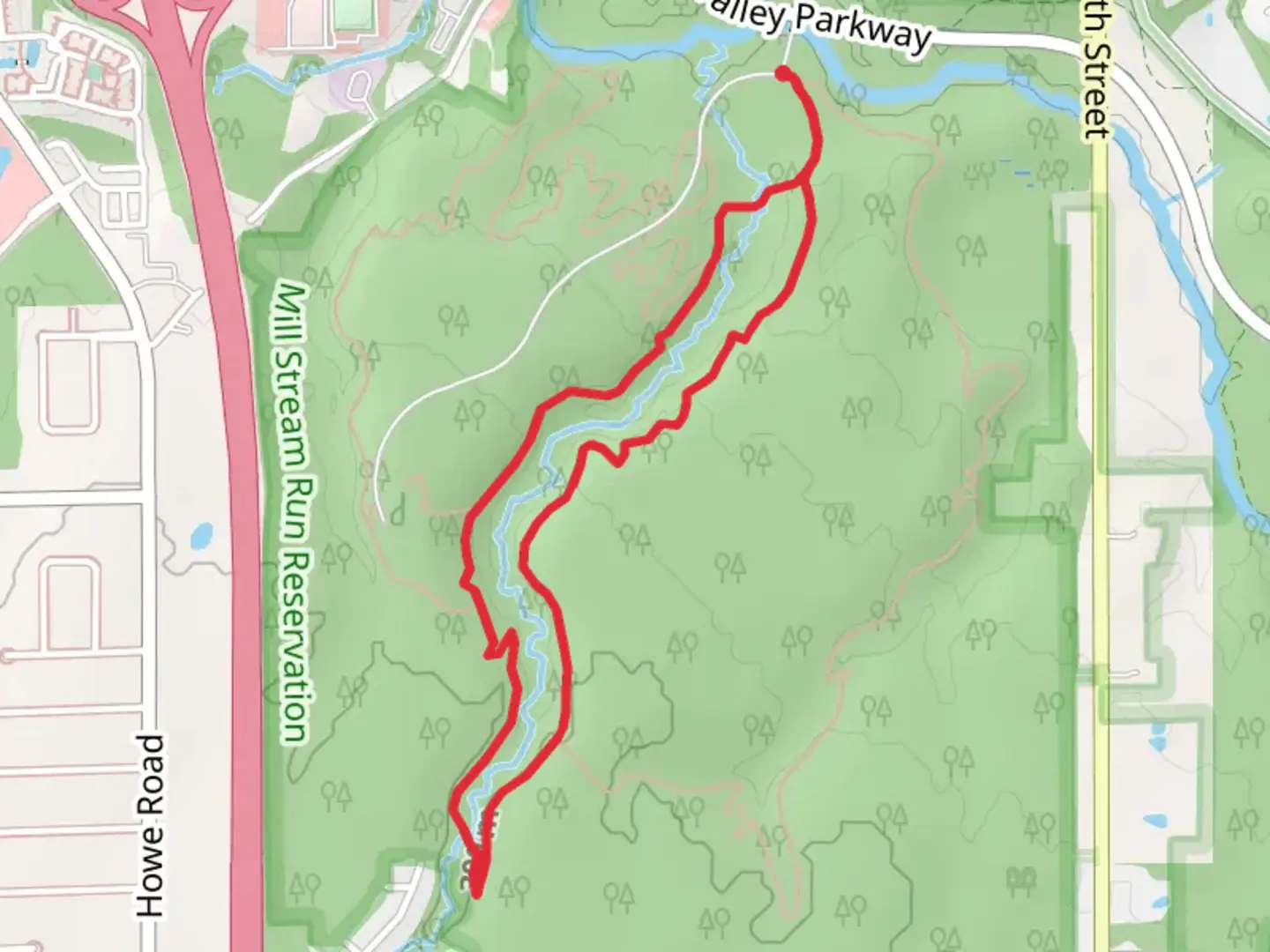 An image depicting the trail Sugar Bush Loop Trail and its surrounding area.