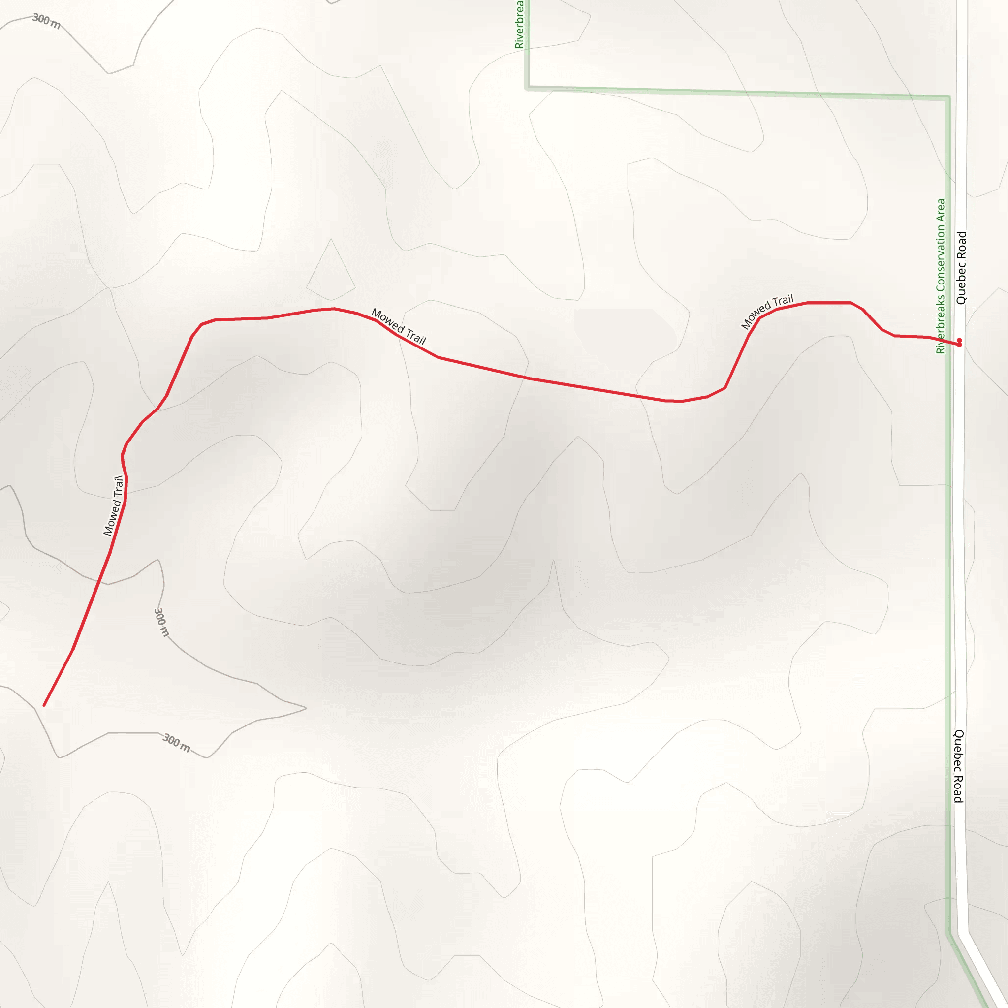 Mowed Trail mobile static map