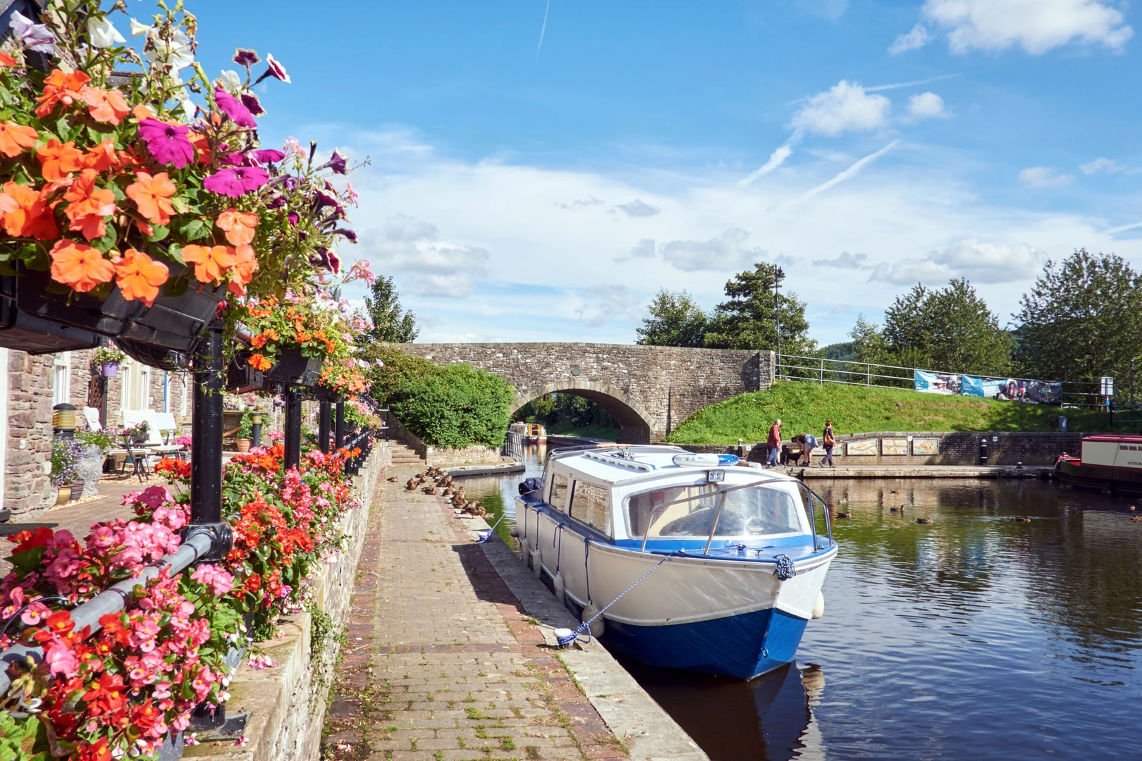 An image depicting the trail Canal Basin to Brynich and its surrounding area.