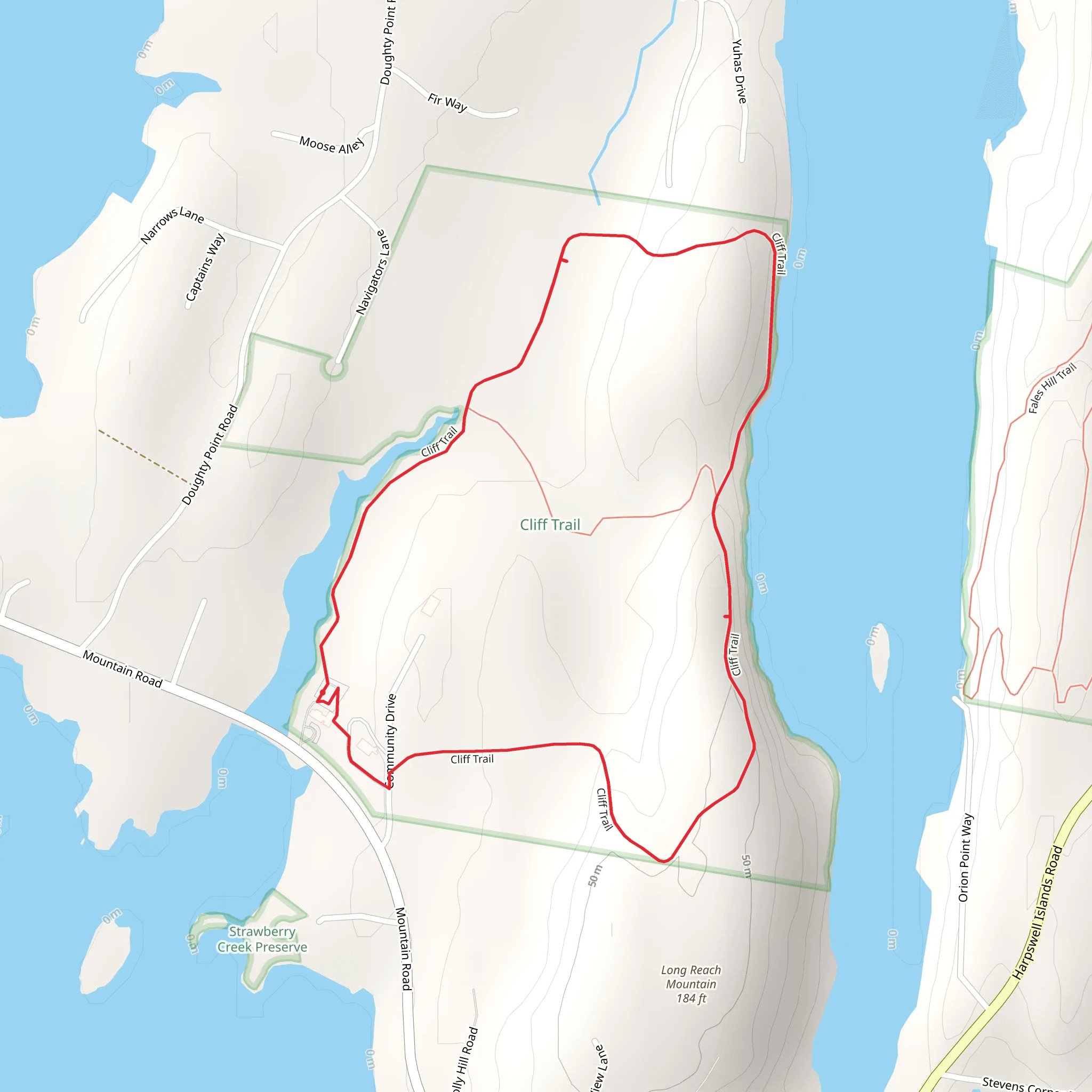 Strawberry Creek - Harris mobile static map